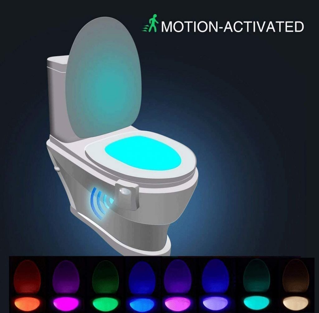 Lampe de Toilette, Veilleuse LED pour WC Salle de Bain Capteur